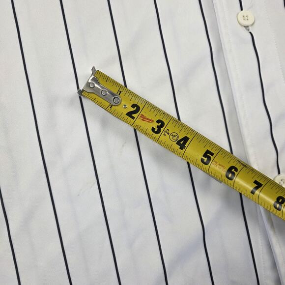 Vtg Y2k Nike Jersey Shirt Mens Extra Large Pinstripe Button Up 31 Baseball 90s - Picture 3 of 12